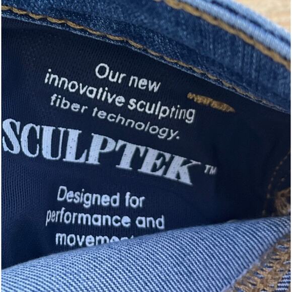 Athleta Sculptek High Rise Skinny Jeans Womens Size 2 Medium Wash Stretch - Picture 6 of 6